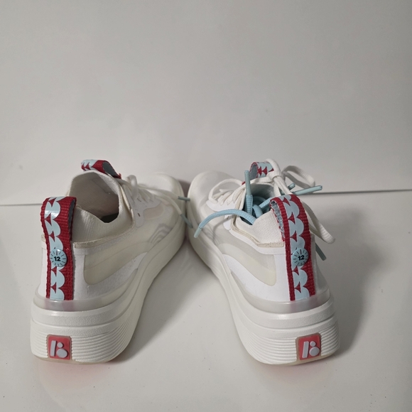 Bala Twelves Nurse Shoes Womens 5.5 White And Pink And Teal - Picture 8 of 8